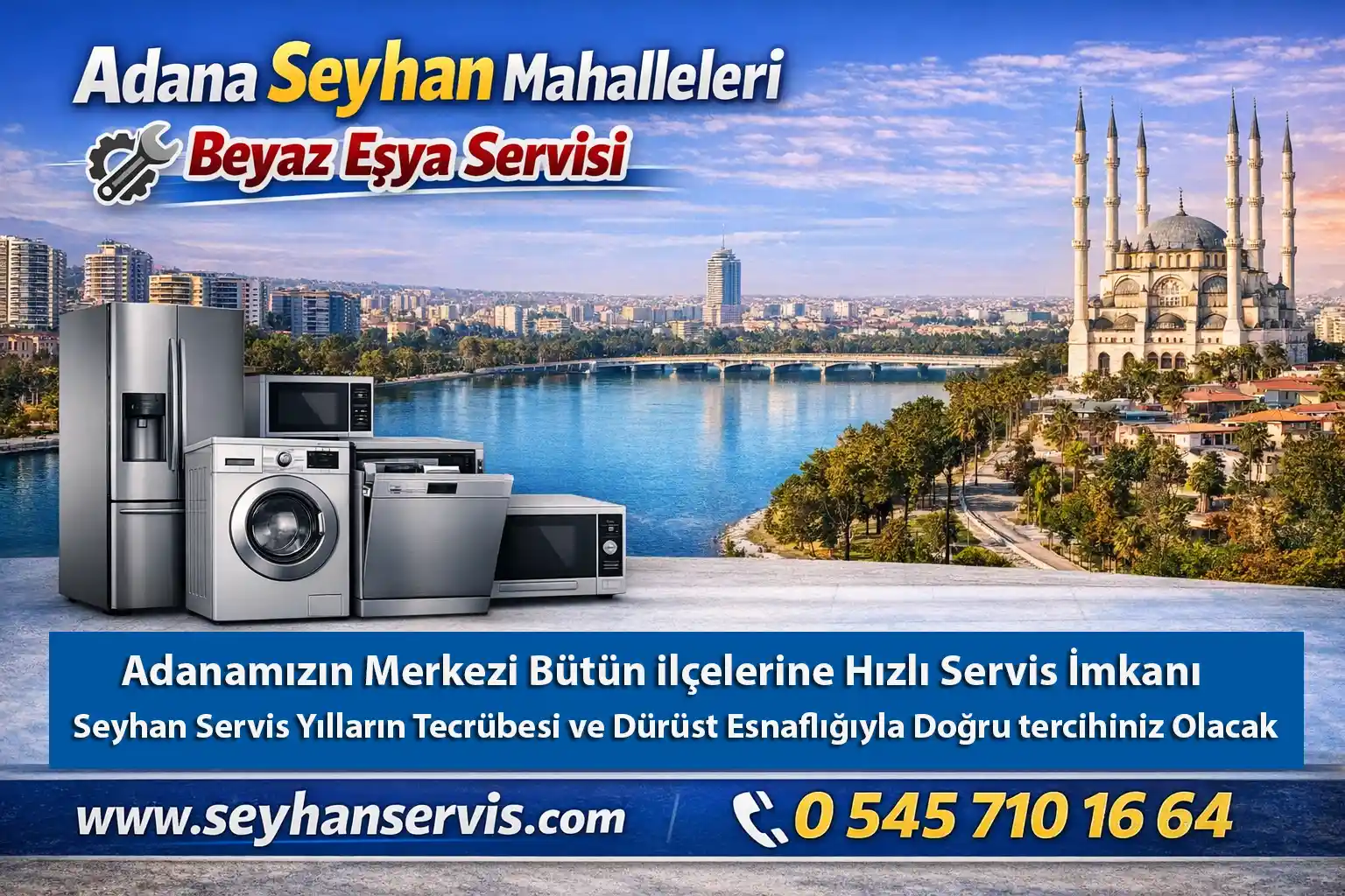 Seyhan Bölgesinde Beyaz Eşya Servisi